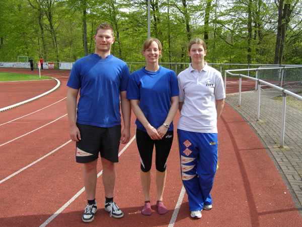 David Henss, Katharina Zülch sowie Rebecca Müller waren am Wochende in Bad Nauheim am Start
